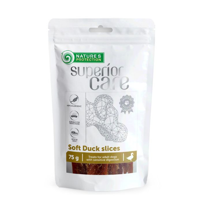 Nature's Protection Superior Care Soft Duck Slices Ласощі для собак смужки з качки, 75 г Київ - фото 1