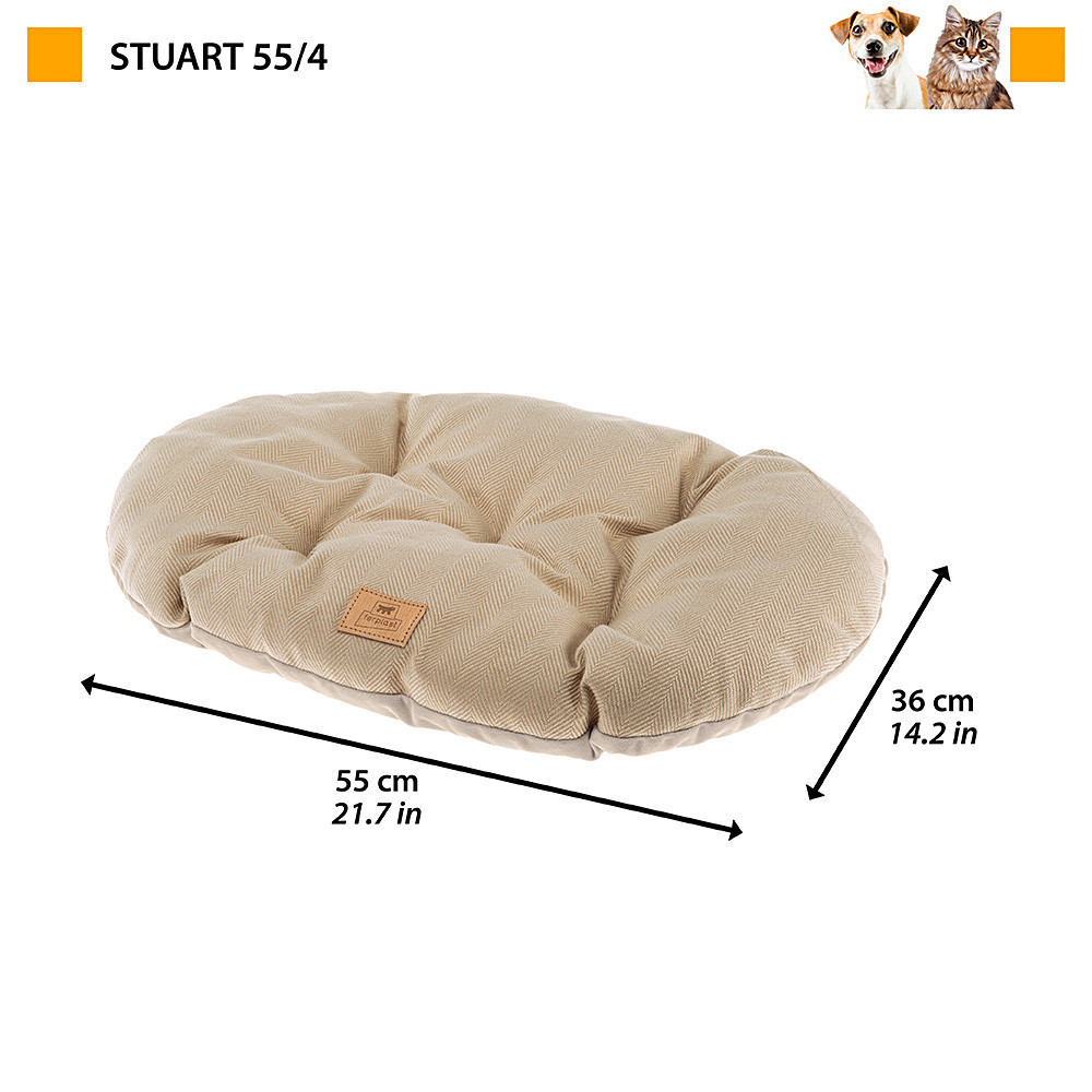 Підстилка- подушка для собак і котів Ferplast Stuart 55/4 (Ферпласт Стюарт 55/4) Синій Запоріжжя - фото 3