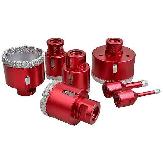 Алмазная коронка 68 мм вакуумного спекания по керамограниту на УШМ (98745525) Киев