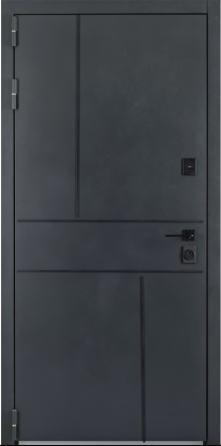 Двері вхідні SARMAK Термостил Еллісон RAL 7021 960x2050 мм Київ