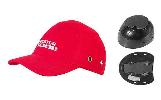 Каскетка захисна MASTERTOOL б/п ABS EVA-54-59 II-EN 812 червона 81-2003 Коломыя
