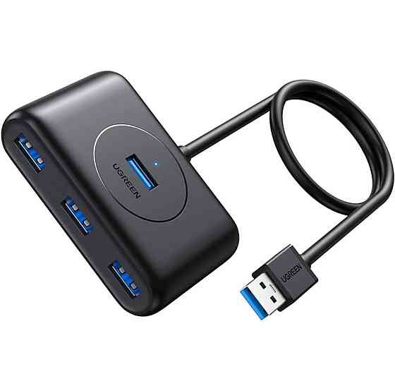 Хаб адаптер перехідник UGREEN CR113 USB 3.0 Hub 1m, колір чорний UGR-20291 Одеса