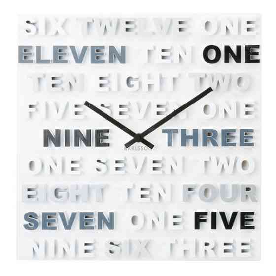 Годинник настінний Karlsson One Two Three (35х35 см) Вінниця
