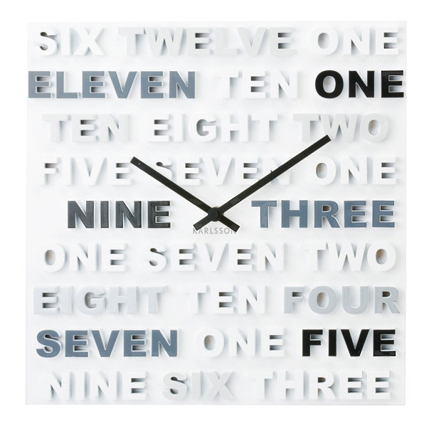 Годинник настінний Karlsson One Two Three (35х35 см) Вінниця - фото 1