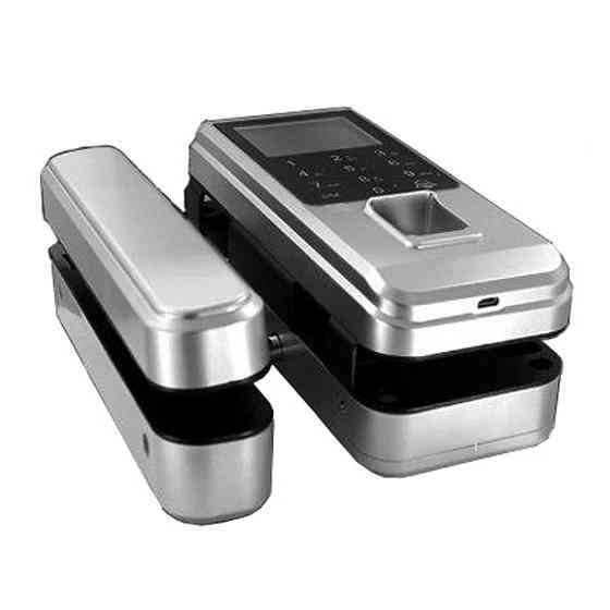 Замок біометричний автономний на скляні двері Trinix TRL-3304BG зі зчитувачем відбитків пальців і карт EM-Marine (65-00005) Київ