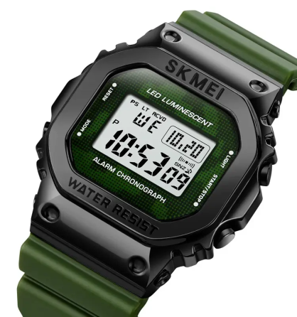 Чоловічий наручний спортивний годинник Skmei 1851 Зелений Київ