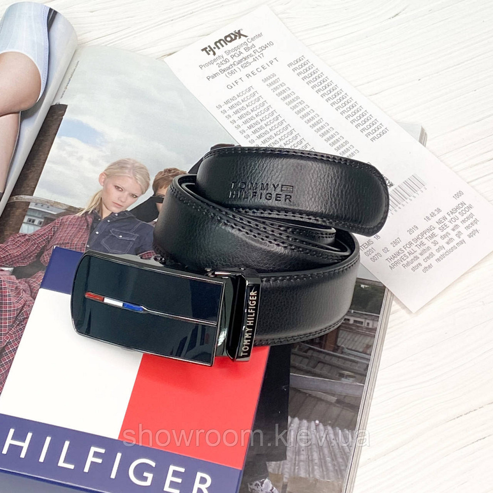 Мужской ремень с пряжкой автомат TH (066) Киев - изображение 1