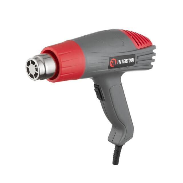 Фен будівельний INTERTOOL DT-2416, 2,0 кВт, 2 режими, 400-600 °C, 300-500 л/хв - фен для термообробки Львів - фото 1