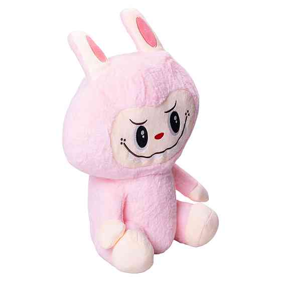 М'яка іграшка-плед, подушка 3 в 1 Лабубу 50 см Рожевий ТМ COLORFUL HOME LAB2P Київ