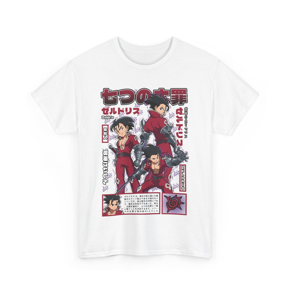 Футболка для хлопчика з аніме принтом Зелдріс Мовіе Севен Деадлй оверсайз (зріст від 165 до 180) Чорний AnimeJ0287m Дніпро - фото 7