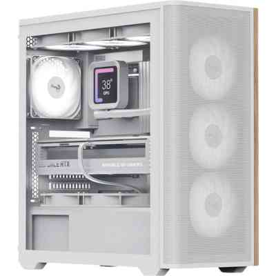 Корпус AeroCool D501A-G-WT-v2 White (ACCM-DS01043.21) Винница