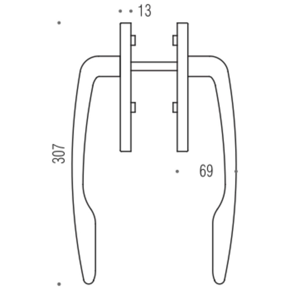 Ручка Colombo AM 213 Y мат.золото на розсувн двері Київ - фото 2