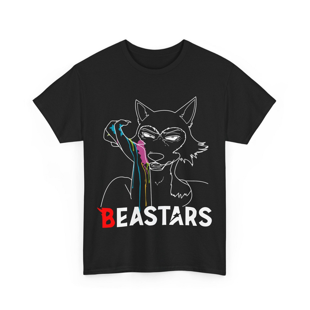 Футболка з аніме принтом Беастарс Легосхі Беастарс Гірл оверсайз (S/M/L) Чорний AnimeJ0343 Дніпро - фото 4