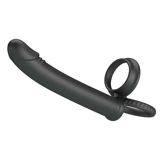 Силиконовая насадка на член для двойного проникновения Moses waterproof Sex Aura Киев