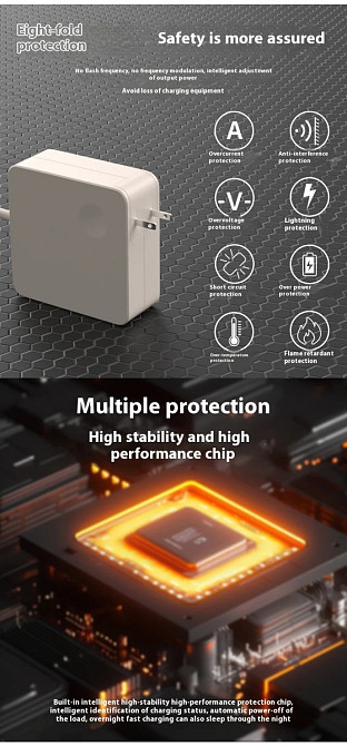 Універсальний зарядний пристрій Strum USB-C PD 65W для ноутбуків, смартфонів і планшетів, гаджетів Миколаїв - фото 5