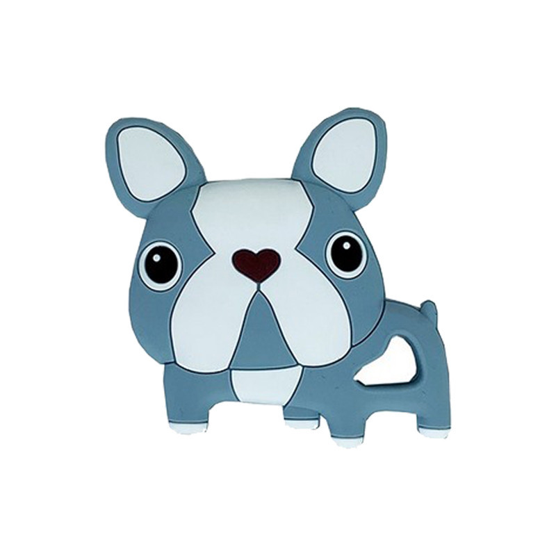 Силіконовий прорізувач "Бульдожка" MGZ-0414(Grey) сірий, 8х1х8 см Вінниця - фото 1