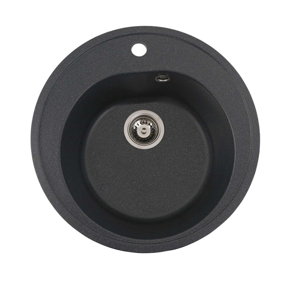 VALESO Гранітна мийка для кухні VALESO LUNA 510 матова Антрацит Коломия - фото 15