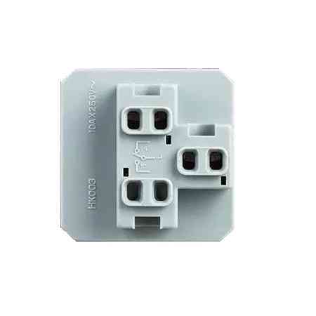 Кнопковий вимикач без фіксації (дзвінковий / імпульсний) LIVOLO, чорний, модуль без рамки (VL-FCMH-2BP) Коломыя