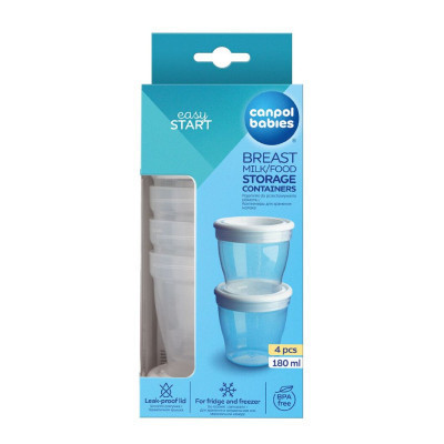 Контейнер для хранения грудного молока Canpol babies и еды 4 шт (180 мл) (12/204) Винница - изображение 7