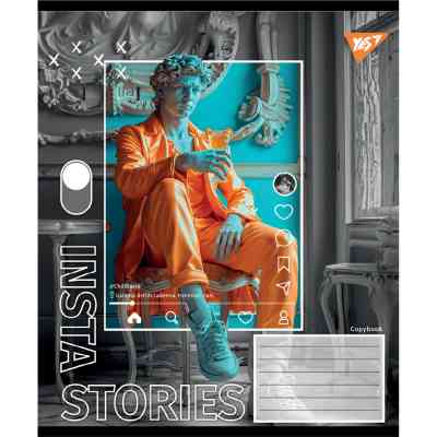 Тетрадь Yes Insta Storys А5 36 листов клетка (767943) Винница