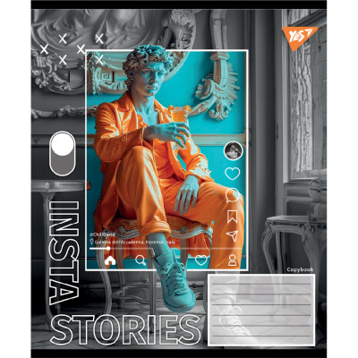 Зошит Yes Insta Storys А5 36 аркушів клітинка (767943) Вінниця - фото 3