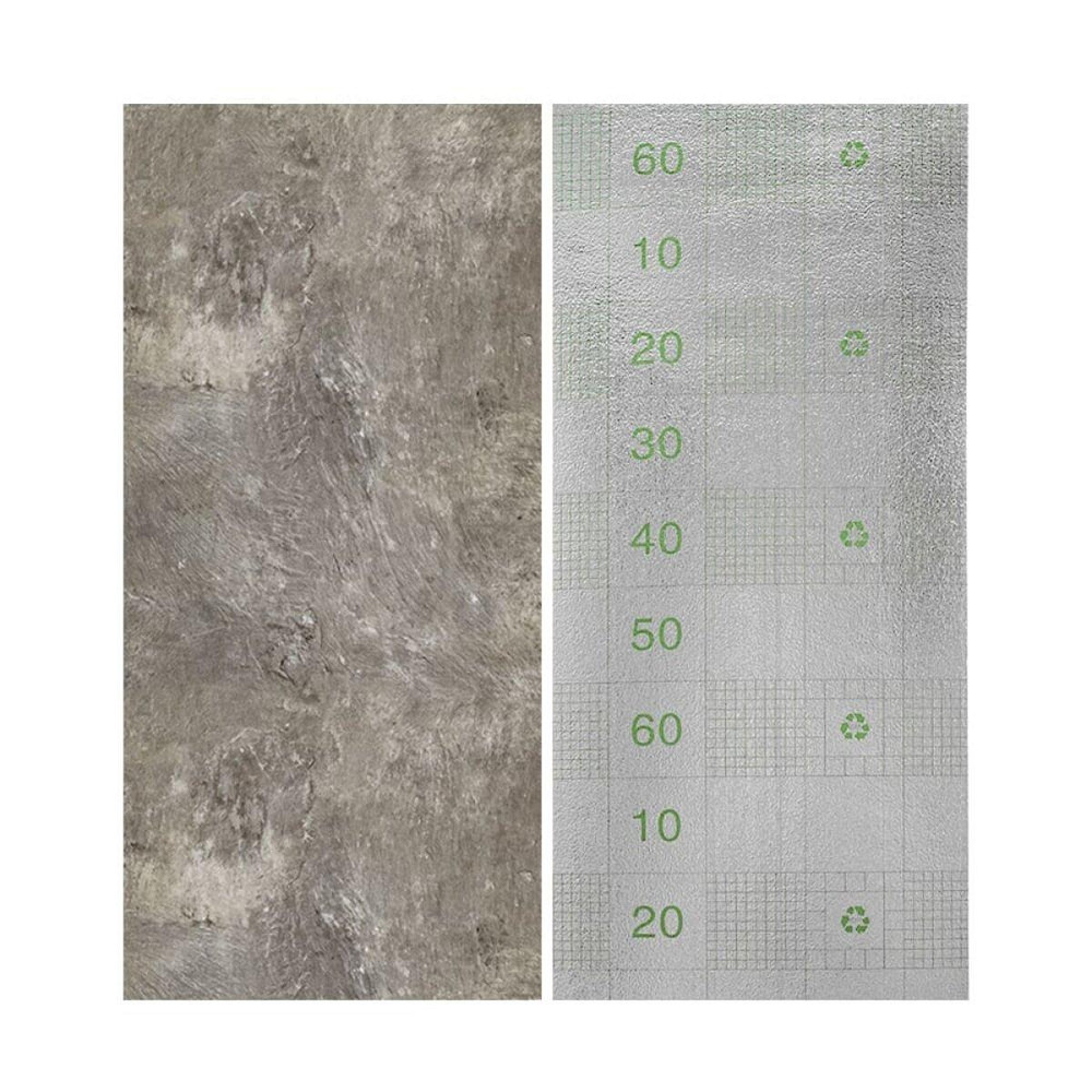 Самоклеящаяся виниловая плитка в рулоне 600х3000х2мм Серый мрамор Глянец SW-00001286 Днепр - изображение 4