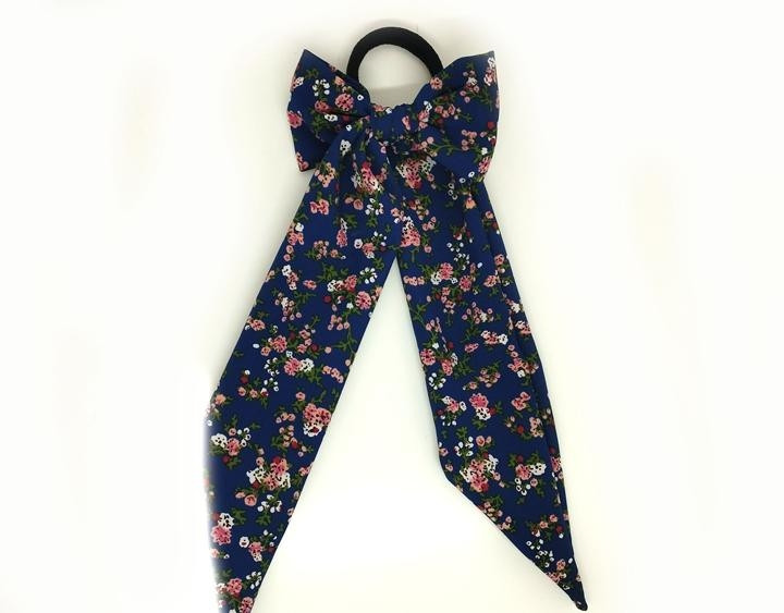 Твіллі бант на резинці синій Київ - фото 1