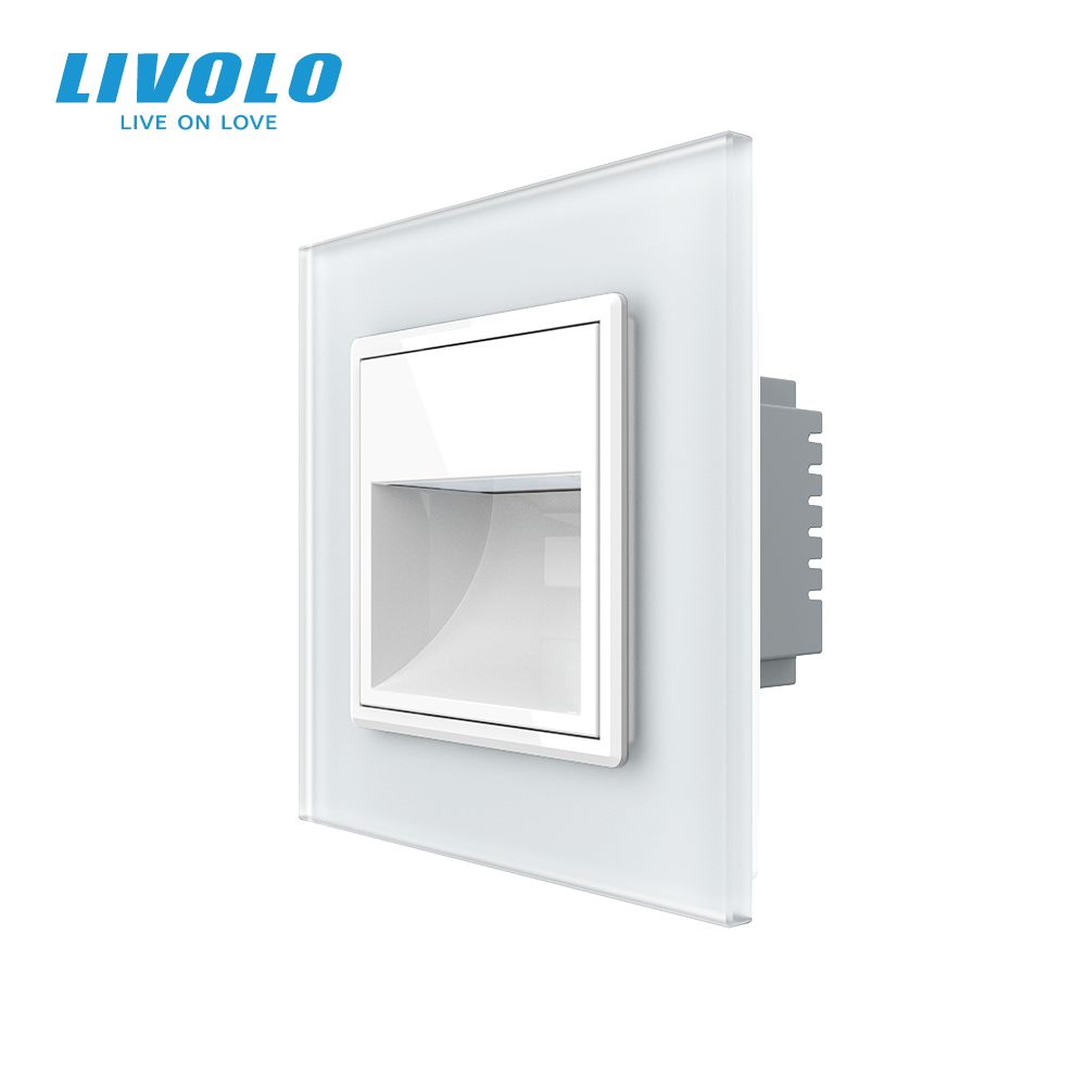 LIVOLO Світильник для сходів підлоги білий, матове скло, 2700K, 230В, 0.35Вт LIVOLO Коломыя - изображение 1