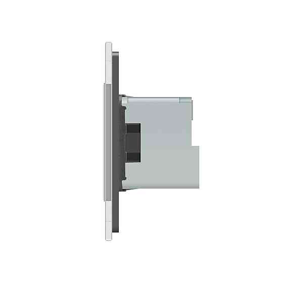 Розумна розетка ZigBee з заземленням Livolo сірий (VL-FCTC16AZ-2IP) Коломыя