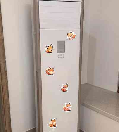 Набір наклейок (стикерів) милі лисиці (50 шт.), стікерпак лис / лисиця Київ