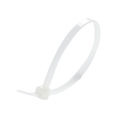 Хомут пластиковий 5,0*400 мм багаторазовий білий 100 шт./пач. APRO Житомир