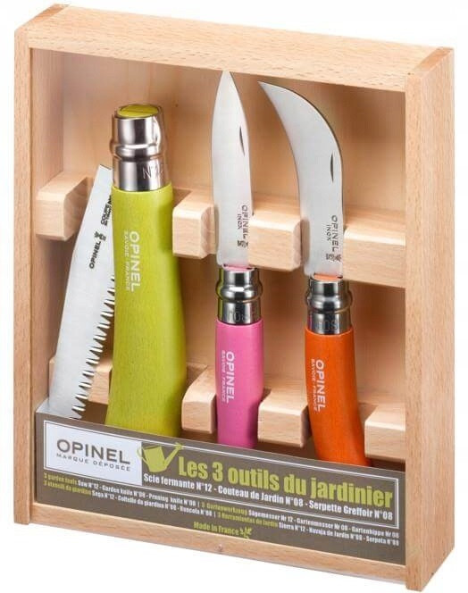 Садовый Набор Ножей 3 специальных предметов Opinel 