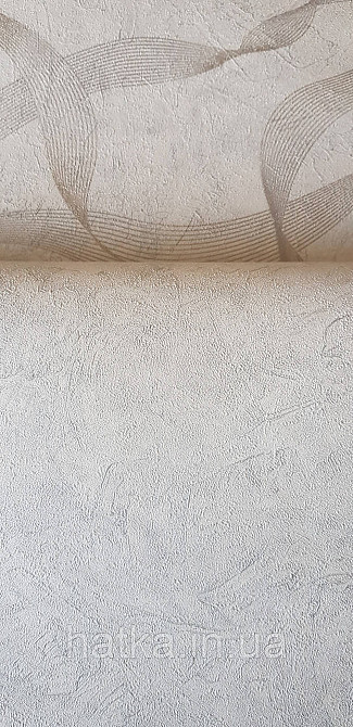 Шпалери метрові вінілові на флізеліні Sintra Vila під штукатурку мазки структурні сірі білі срібло 532430 Київ - фото 3
