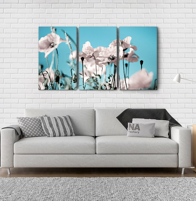 Модульна картина Квіти (53х100см) Art-17_3А Київ - фото 2