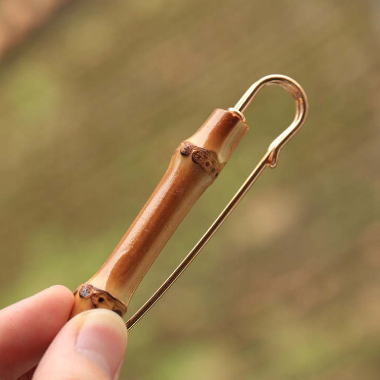 Брошь мужская бамбуковая Киев - изображение 4