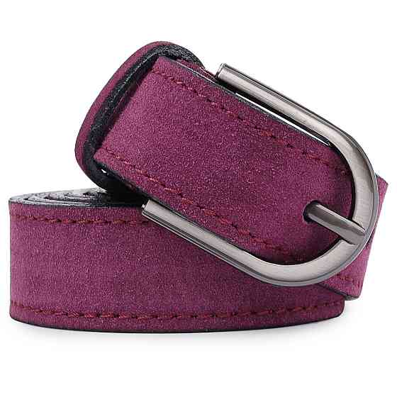 Чудовий замшевий жіночий ремінь Vintage 20801 Фіолетовий Київ