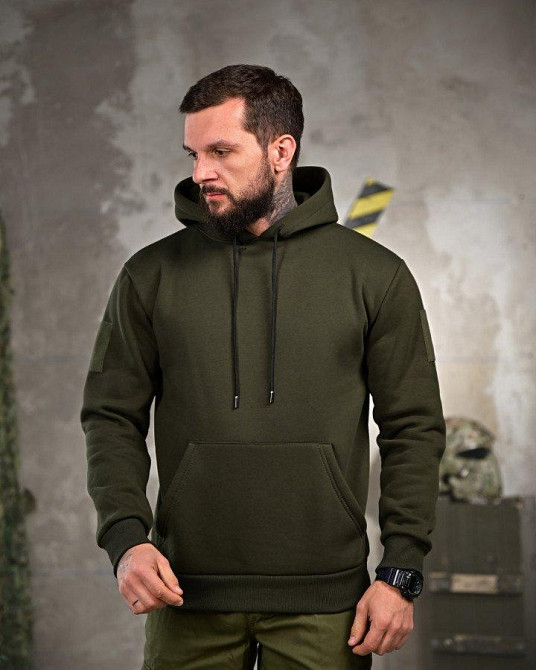 Милитари худи на флисе GENESIS Girl oliva ПП8139 Одесса - изображение 2