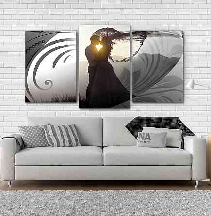 Модульная картина Влюбленные Абстракция Art-146_3 Киев