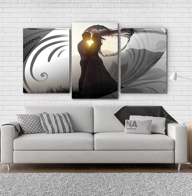 Модульная картина Влюбленные Абстракция Art-146_3 Киев - изображение 2