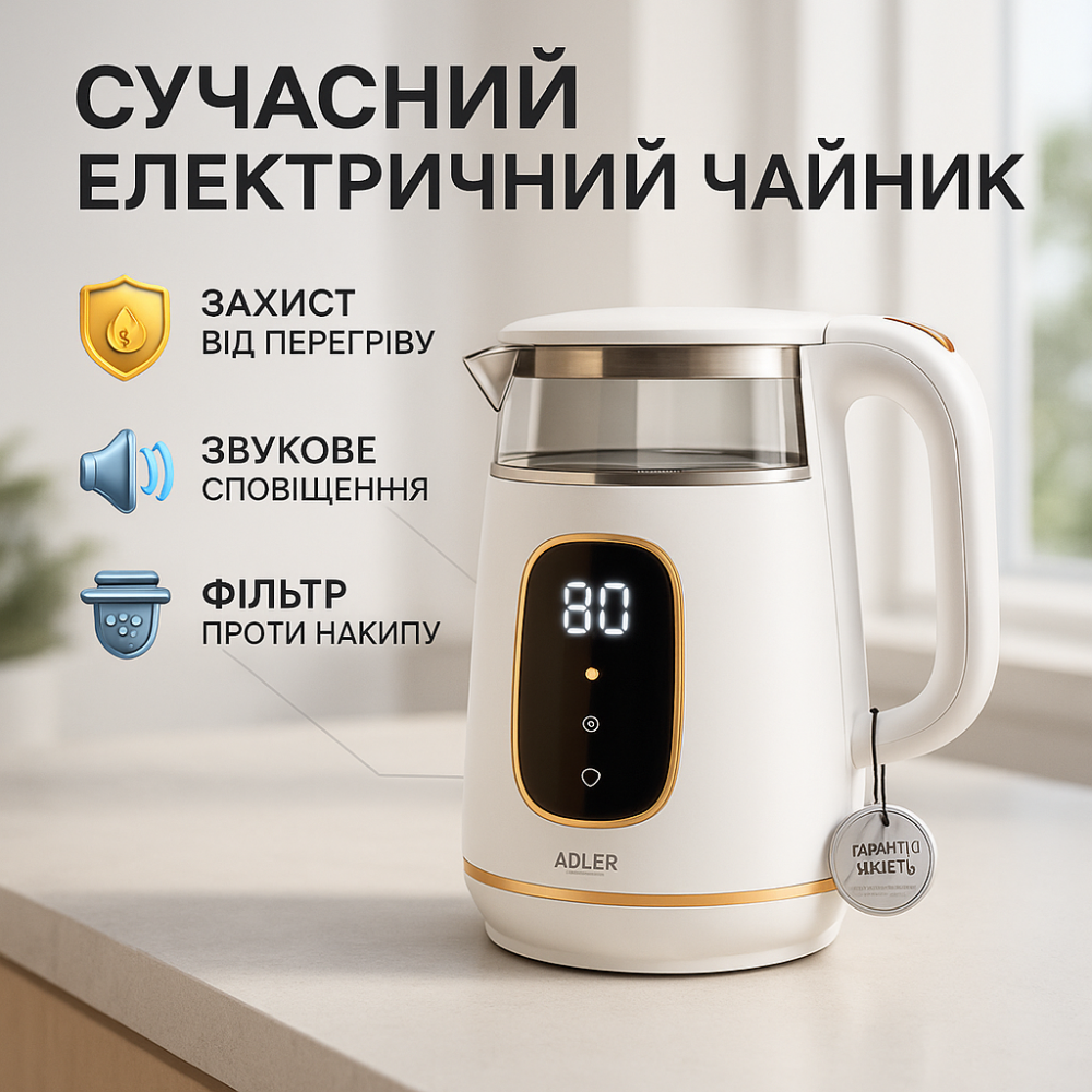 Эл чайник стеклянный с подсветкой, Электрический чайник с индикатором включения, Стильный електрочайник SM-78 Львов - изображение 10
