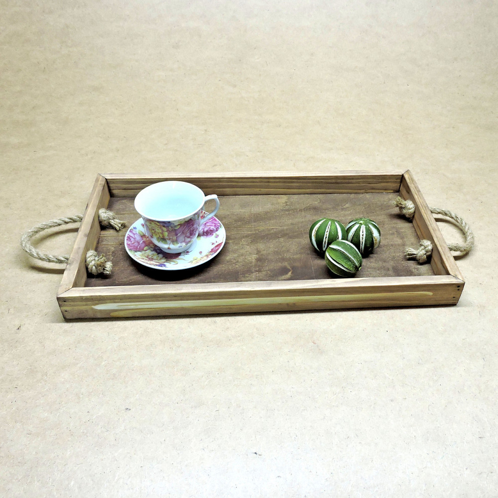 Піднос дерев'яний "Шарлеруа 50х27" махагон Миколаїв - фото 6