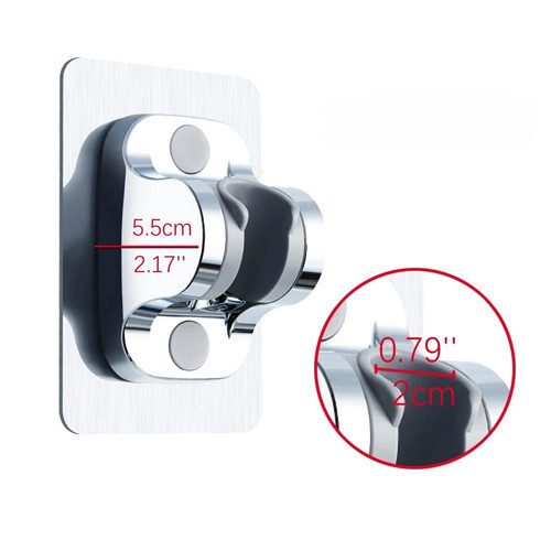 Тримач для душової лійки з регулюванням кута нахилу, настінний клейкий Київ - фото 3