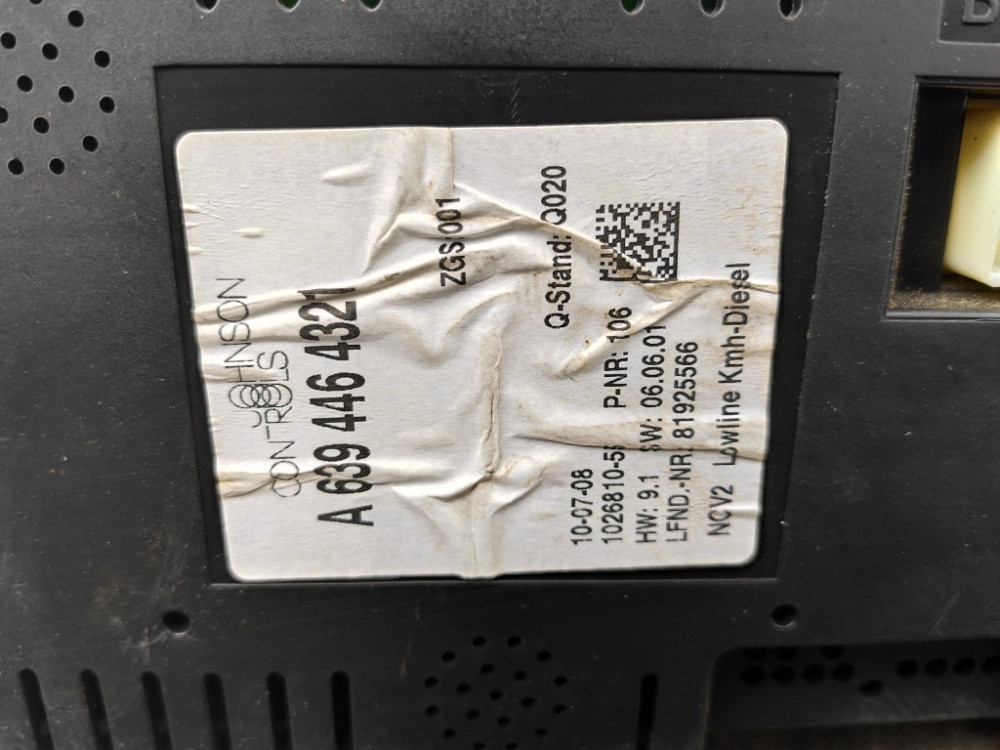 Панель приладів (спідометр) Mercedes Vito w639 2.2 cdi 2003-2009 (A6394464321) Ковель - изображение 2