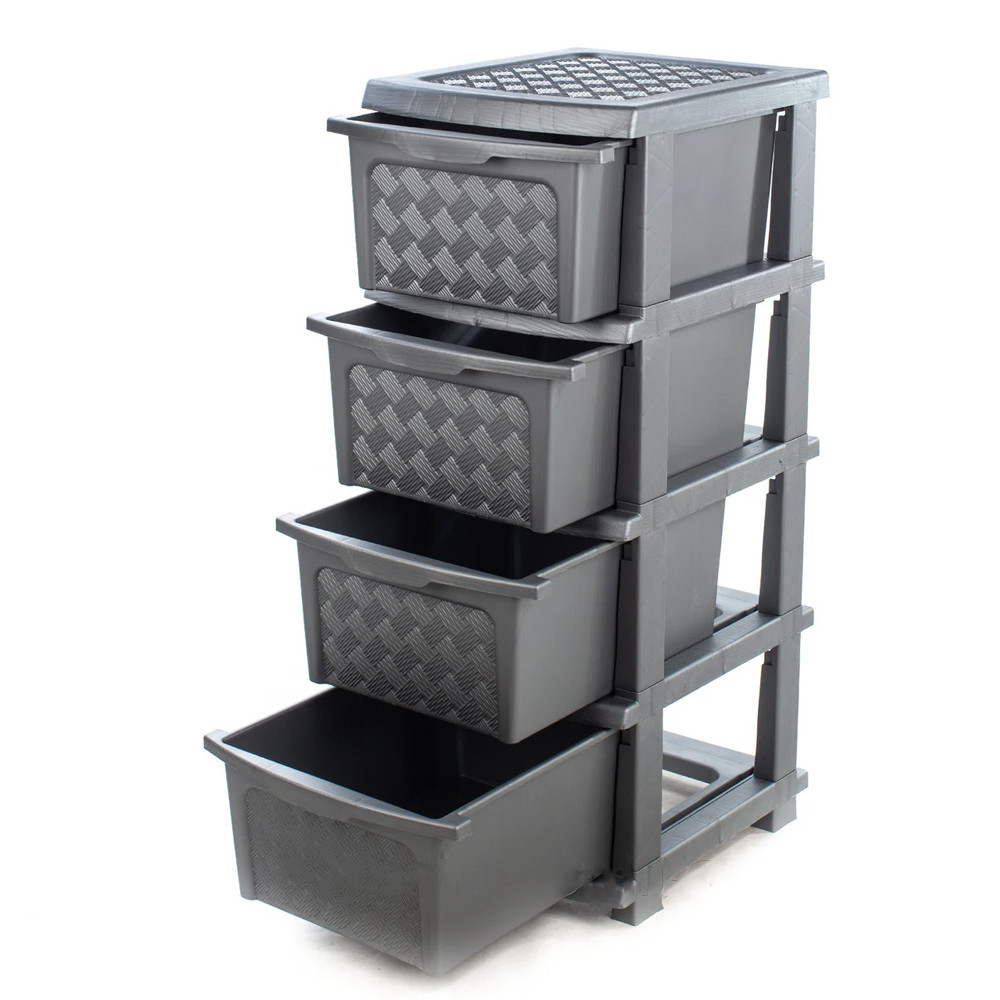 Пластиковый комод R-PLASTIC 34*40 СМ Серый Одесса - изображение 2