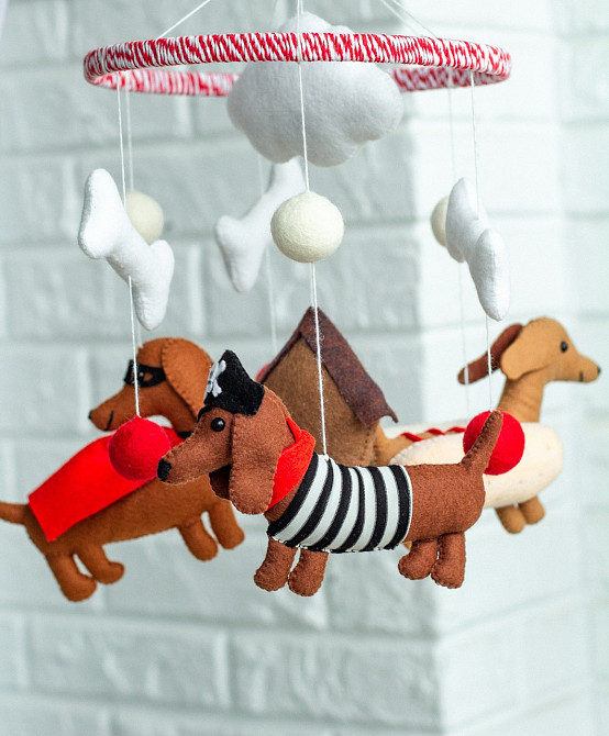 Дитячий музичний мобіль на ліжечко для немовлят WooolyWool «Такси супер-герої» з 35 мелодіями Київ - фото 2