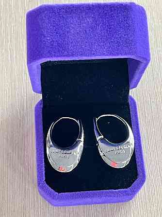 Сережки Saint Laurent у білому золоті Одеса
