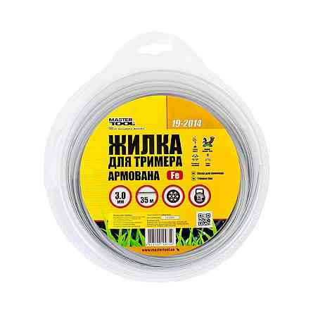 Волосінь для тримера MASTERTOOL КОРД зі сталевим осердям 3.00 мм 35 м (блістер) 19-2014 Рівне
