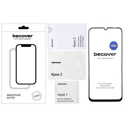 Скло захисне BeCover Realme Note 60/60X 10D Black (713169) Вінниця