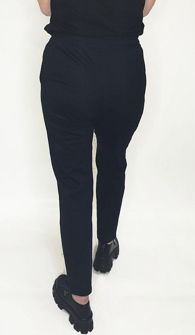 Брюки женские трикотажные прямые Черный 42/44 Харьков - изображение 4