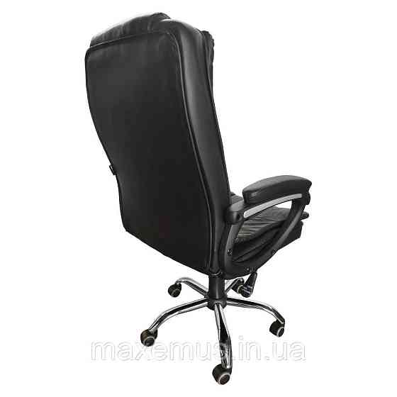 Кресло офисное Bonro B6-1 2 черное на колесах компьютерное операторское кресло экокожа для дома и офиса Мостиска